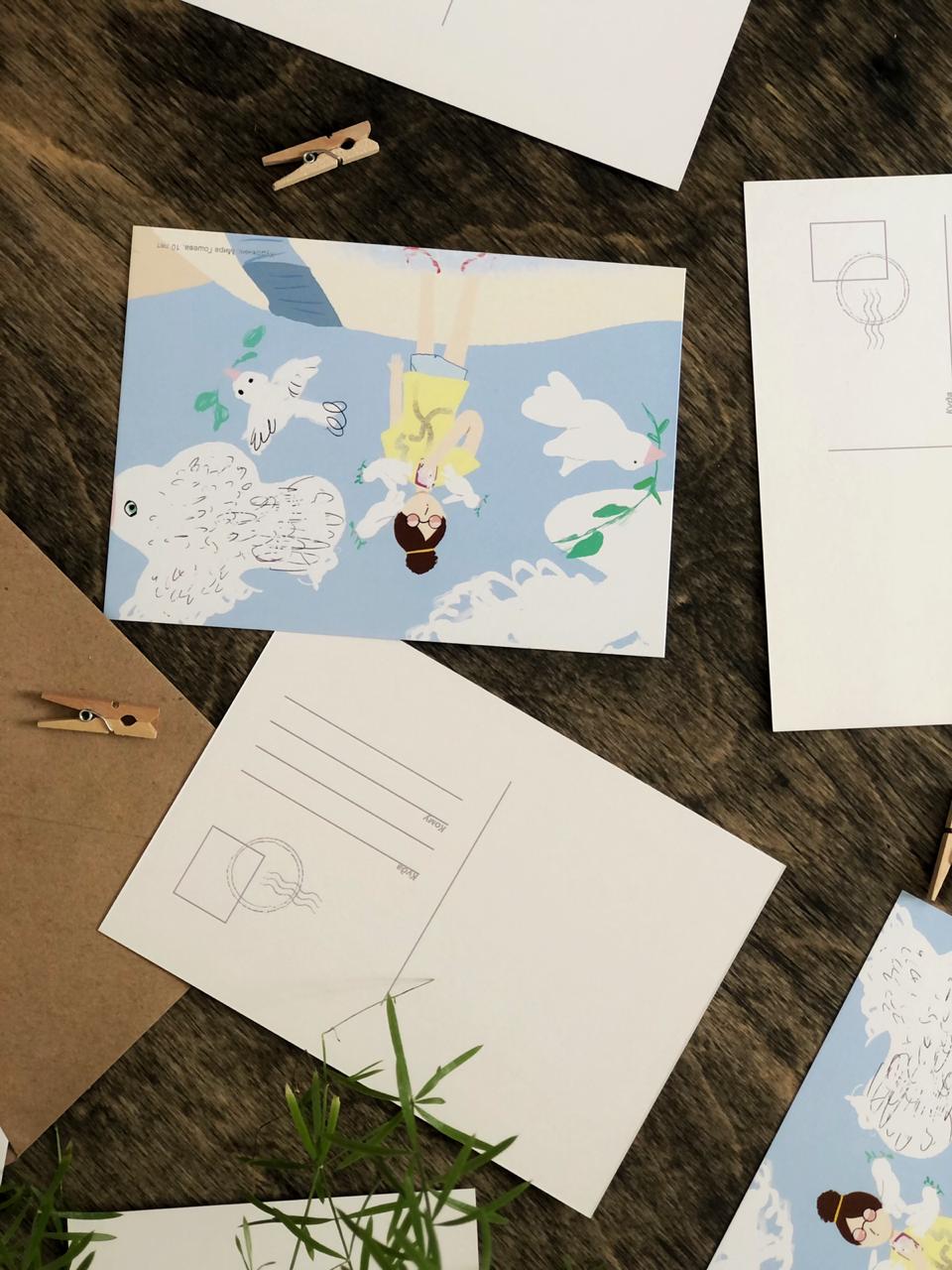 Открытки, конверты, сертификаты