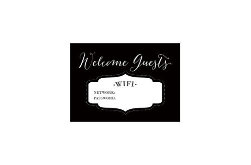 карточки с паролем wi-fi